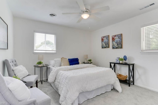 331 Silina Ct, Virginia Beach, VA 23452 - bedroom featuring light carpet and a ceiling fan