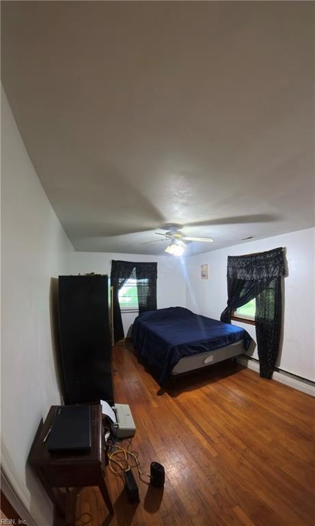 3244 Pruden Blvd, Suffolk, VA 23434 - bedroom featuring wood finished floors and a ceiling fan