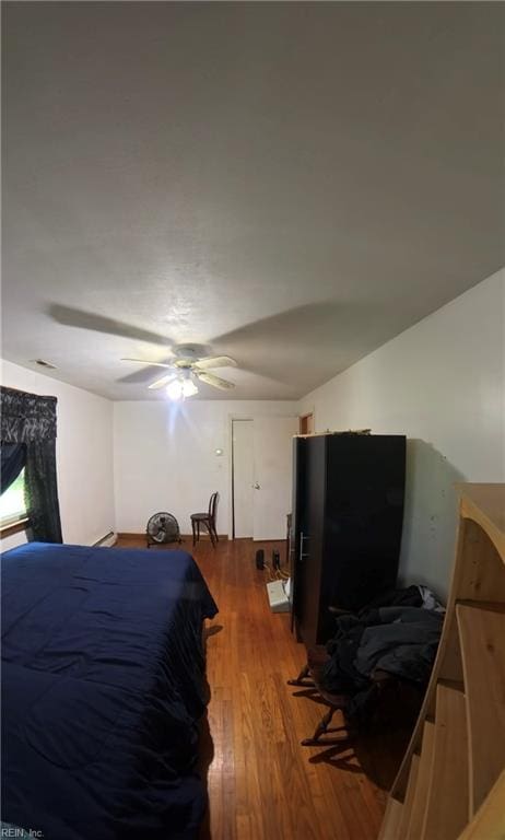 3244 Pruden Blvd, Suffolk, VA 23434 - bedroom with wood finished floors and ceiling fan
