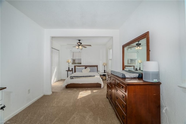 325 E Lorengo Ave, Norfolk, VA 23503 - carpeted bedroom featuring baseboards and a ceiling fan