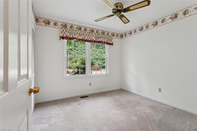 4 Everett Dr, Newport News, VA 23602 - carpeted spare room featuring baseboards and a ceiling fan