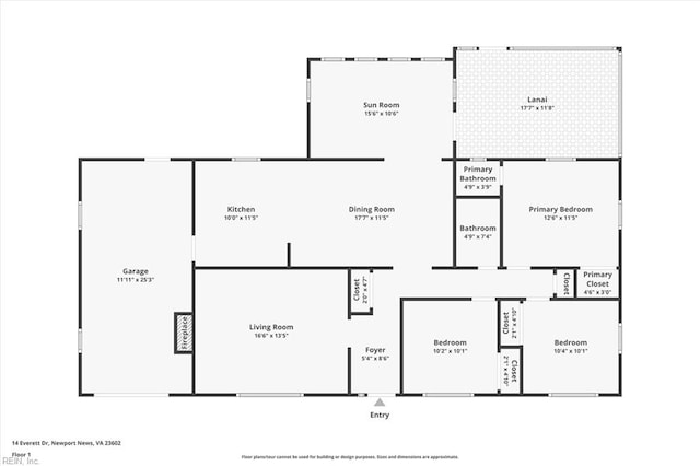 4 Everett Dr, Newport News, VA 23602 - view of property floor plan