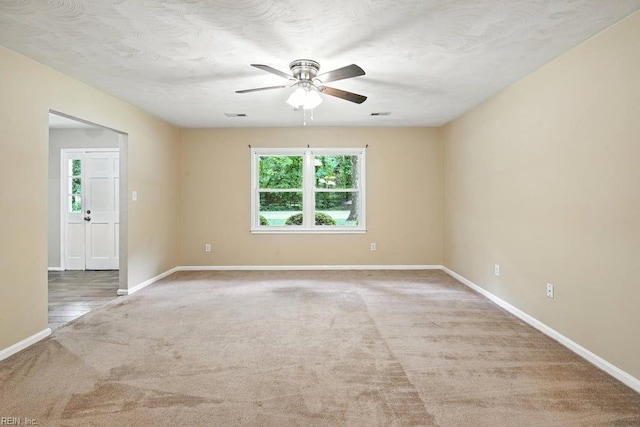 1027 E Little Back River Rd, Hampton, VA 23669 - carpeted empty room with ceiling fan and baseboards