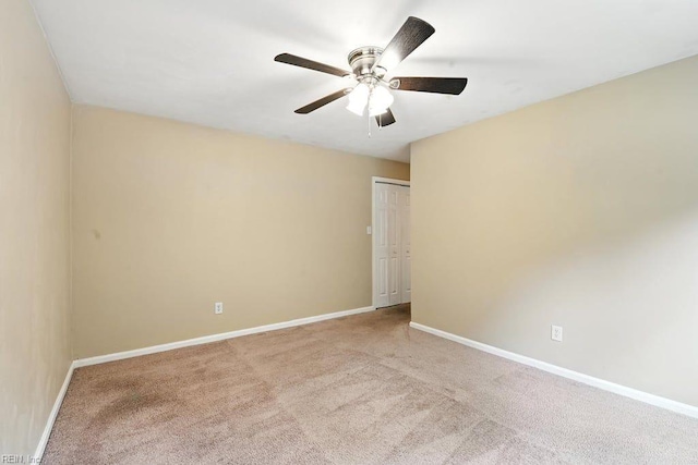 1027 E Little Back River Rd, Hampton, VA 23669 - spare room with carpet flooring and ceiling fan