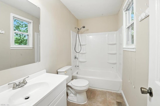 1027 E Little Back River Rd, Hampton, VA 23669 - bathroom featuring vanity, tile patterned flooring, and bathtub / shower combination
