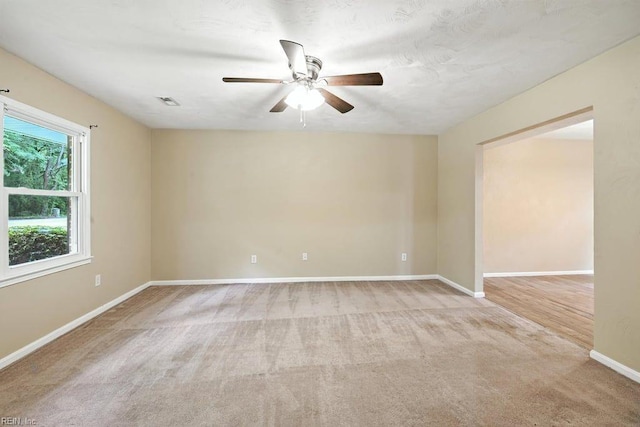 1027 E Little Back River Rd, Hampton, VA 23669 - unfurnished room with carpet flooring and a ceiling fan