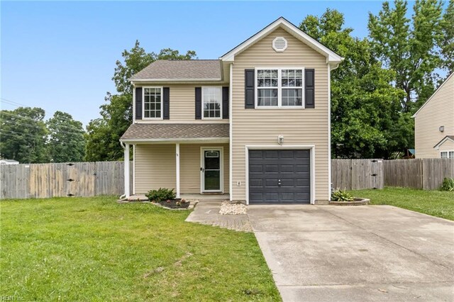 102 Sonoma Ct, Williamsburg, VA 23185 - traditional home featuring a garage, driveway, and a shingled roof