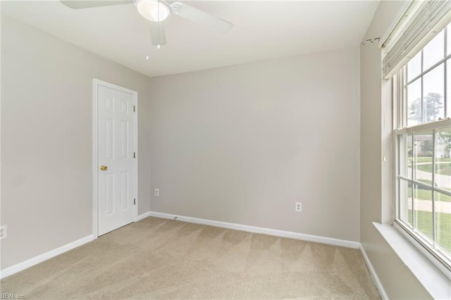 102 Sonoma Ct, Williamsburg, VA 23185 - unfurnished room featuring light carpet, plenty of natural light, and a ceiling fan
