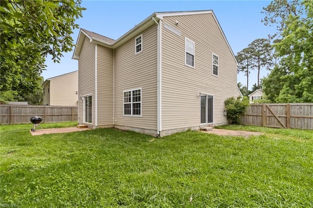 102 Sonoma Ct, Williamsburg, VA 23185 - back of house with a fenced backyard and a patio