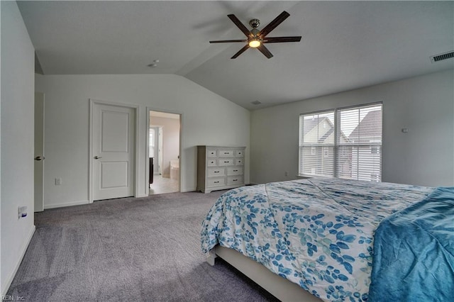 1928 Bexley Ln, Chesapeake, VA 23322 - carpeted bedroom featuring lofted ceiling and a ceiling fan