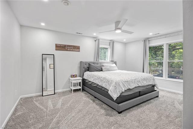 929 Magnolia Ave, Norfolk, VA 23508 - bedroom with carpet, recessed lighting, and a ceiling fan