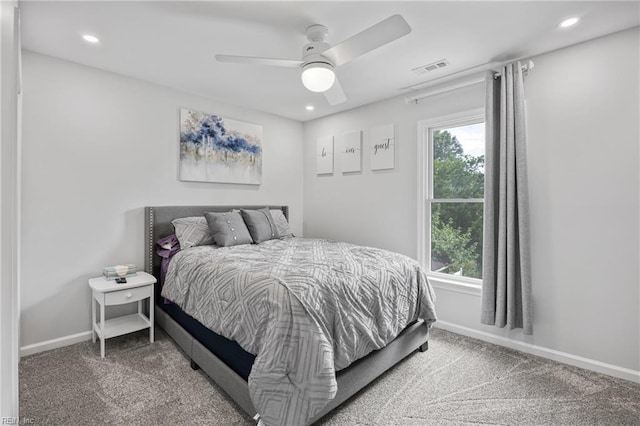 929 Magnolia Ave, Norfolk, VA 23508 - bedroom with carpet floors, recessed lighting, and a ceiling fan