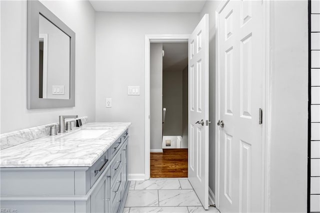 929 Magnolia Ave, Norfolk, VA 23508 - bathroom with marble finish floors and vanity