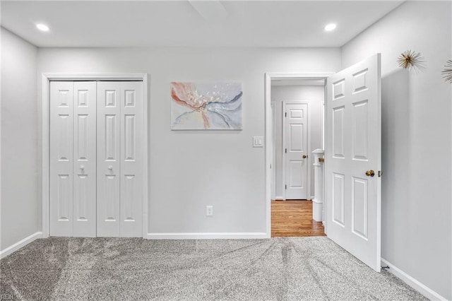 929 Magnolia Ave, Norfolk, VA 23508 - unfurnished bedroom with carpet floors, a closet, and recessed lighting
