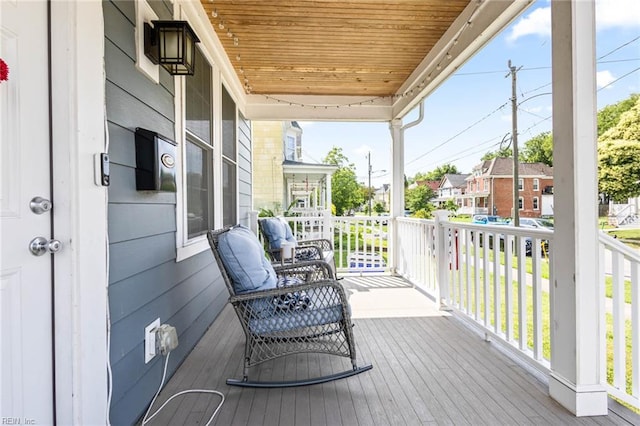 401 W 30th St, Norfolk, VA 23508 - wooden porch featuring a residential view
