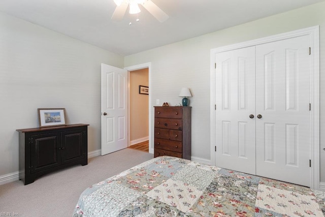 633 Aguila Dr, Chesapeake, VA 23322 - carpeted bedroom with a closet and ceiling fan