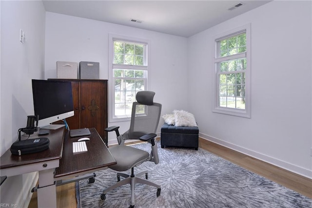 3 Menife Ct, Williamsburg, VA 23188 - office with healthy amount of natural light and wood finished floors