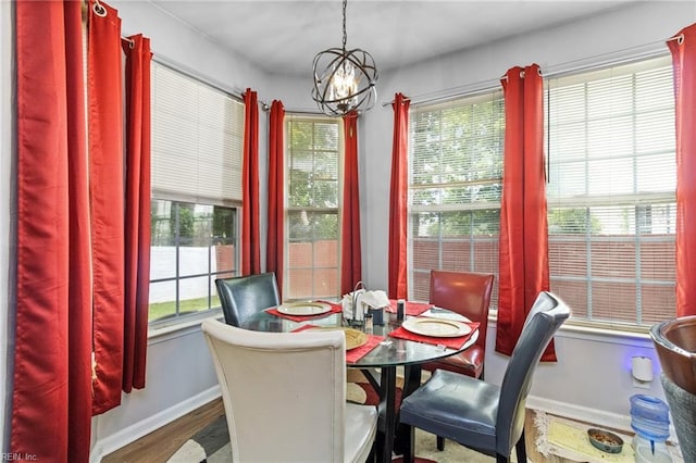 1058 Hillpoint Rd, Suffolk, VA 23434 - dining room with a chandelier and wood finished floors