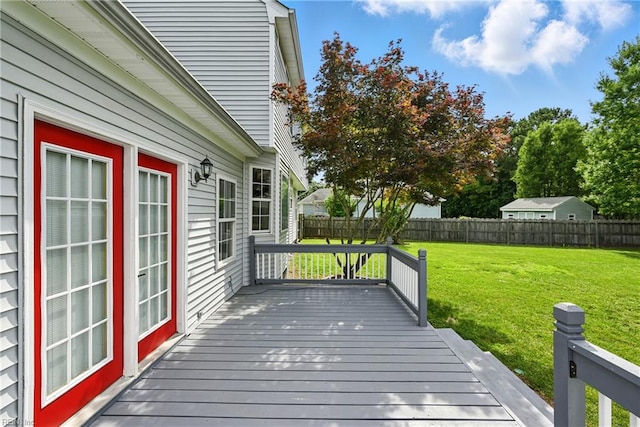 700 Hilltop Ct, Chesapeake, VA 23322 - wooden deck featuring a fenced backyard