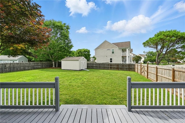 700 Hilltop Ct, Chesapeake, VA 23322 - fenced backyard with a wooden deck and a shed