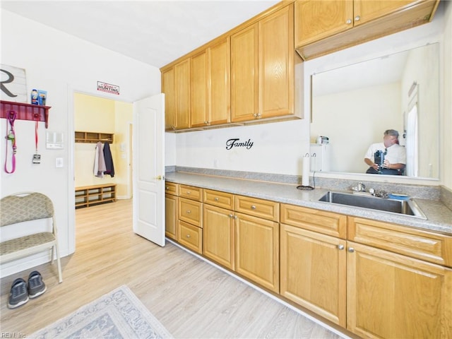 2909 Drum Point Cres, Chesapeake, VA 23321 - kitchen with light wood-style floors and light countertops