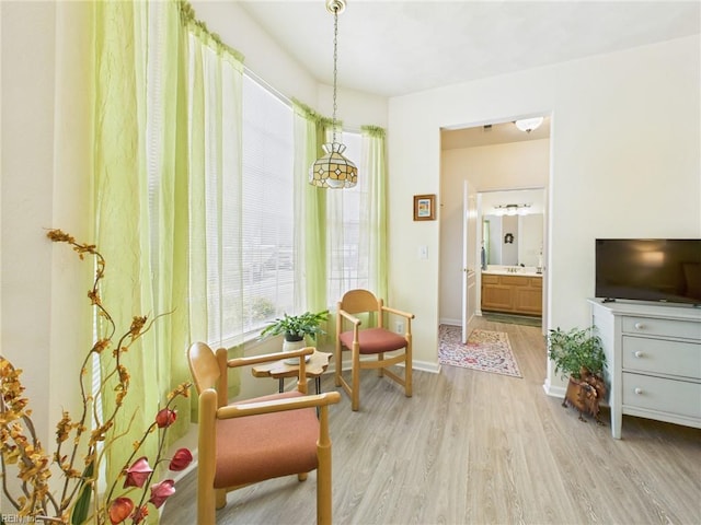 2909 Drum Point Cres, Chesapeake, VA 23321 - living area featuring light wood finished floors and baseboards