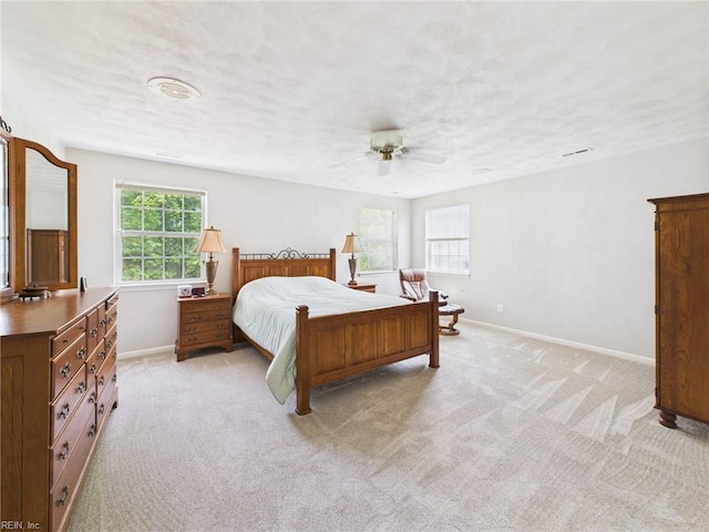 2909 Drum Point Cres, Chesapeake, VA 23321 - bedroom featuring light colored carpet and a ceiling fan