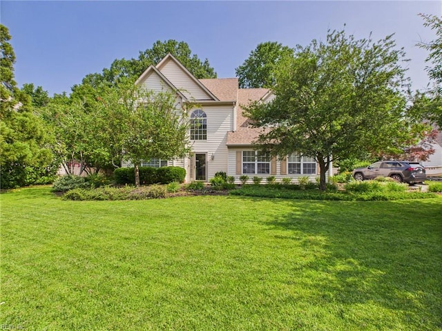 2909 Drum Point Cres, Chesapeake, VA 23321 - view of front of home featuring a front lawn