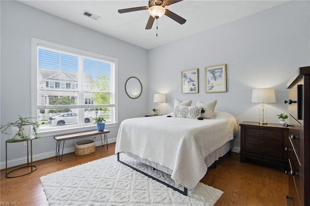 3216 Meanley Dr, Chesapeake, VA 23323 - bedroom featuring dark wood finished floors and ceiling fan