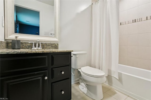 112 Mccormick Pl, Williamsburg, VA 23185 - bathroom featuring tile patterned flooring, vanity, and shower / tub combo with curtain