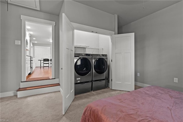 2309 Drum Creek Rd, Chesapeake, VA 23321 - bedroom featuring washing machine and dryer and carpet