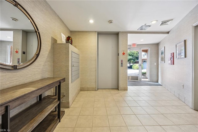249 W Freemason St Unit 408, Norfolk, VA 23510 - corridor with light tile patterned flooring and elevator