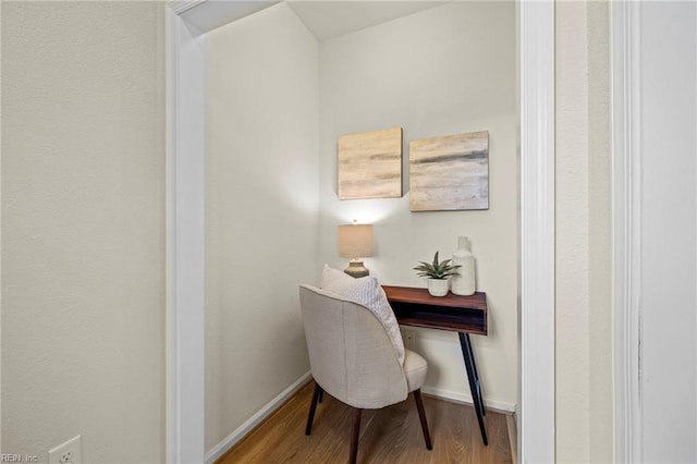 616 Foster Ln, Virginia Beach, VA 23451 - home office with wood finished floors and baseboards