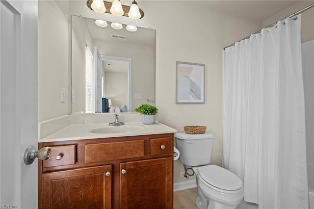 616 Foster Ln, Virginia Beach, VA 23451 - bathroom featuring vanity, a shower with curtain, and tile patterned flooring