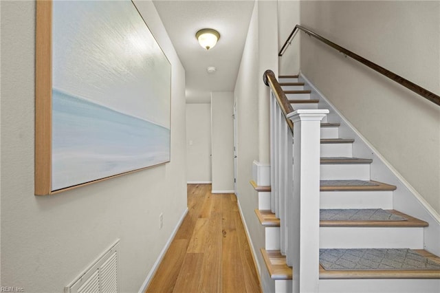 616 Foster Ln, Virginia Beach, VA 23451 - staircase with wood finished floors and baseboards