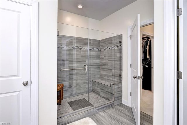 3998 Isaac Cir, Williamsburg, VA 23188 - full bath featuring a stall shower and a spacious closet