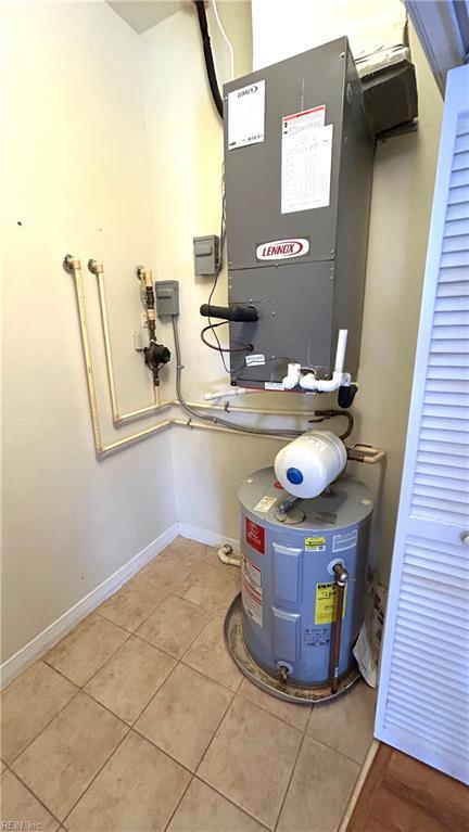 450 W Princess Anne Rd Unit 208, Norfolk, VA 23517 - utility room featuring electric water heater