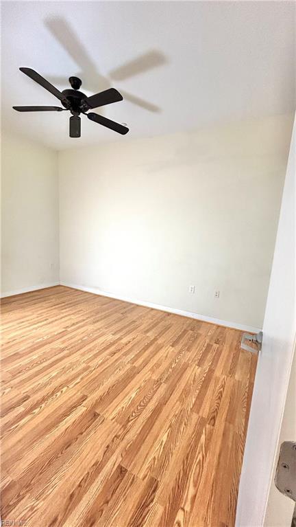450 W Princess Anne Rd Unit 208, Norfolk, VA 23517 - spare room with light wood finished floors and ceiling fan