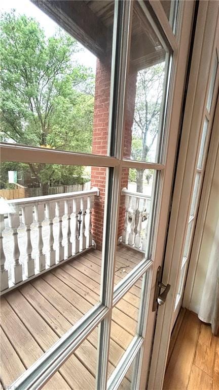 450 W Princess Anne Rd Unit 208, Norfolk, VA 23517 - doorway to outside with light wood finished floors