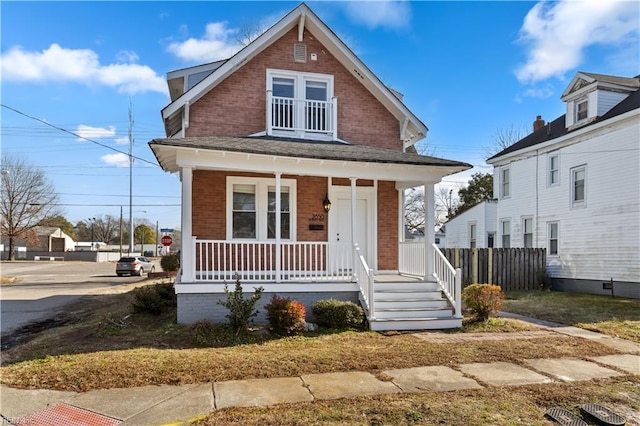 2850 Grandy Ave, Norfolk, VA 23509 - view of front of property featuring a porch and brick siding