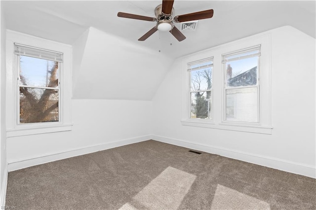 2850 Grandy Ave, Norfolk, VA 23509 - bonus room with carpet floors, lofted ceiling, and a ceiling fan