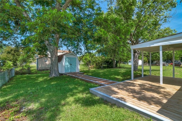 3 Maume Cir, Hampton, VA 23666 - view of yard with a shed and a deck