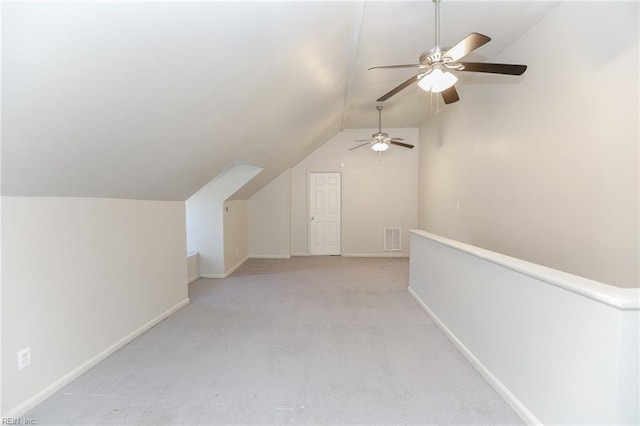 1439 Moultrie Ave, Norfolk, VA 23509 - bonus room featuring lofted ceiling, ceiling fan, and light colored carpet