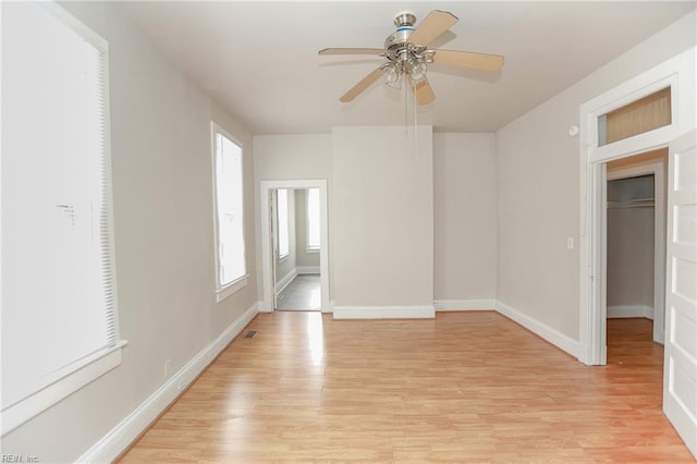 1439 Moultrie Ave, Norfolk, VA 23509 - unfurnished room with light wood finished floors and a ceiling fan