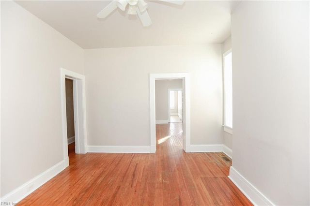 1439 Moultrie Ave, Norfolk, VA 23509 - spare room with ceiling fan, healthy amount of natural light, and light wood-type flooring