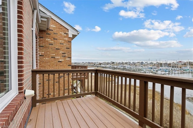 367 Mainsail Dr Unit 23, Hampton, VA 23664 - wooden deck with view of marina and a water view