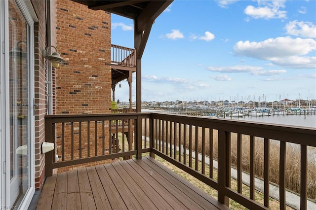 367 Mainsail Dr Unit 23, Hampton, VA 23664 - wooden terrace with view of marina and a water view