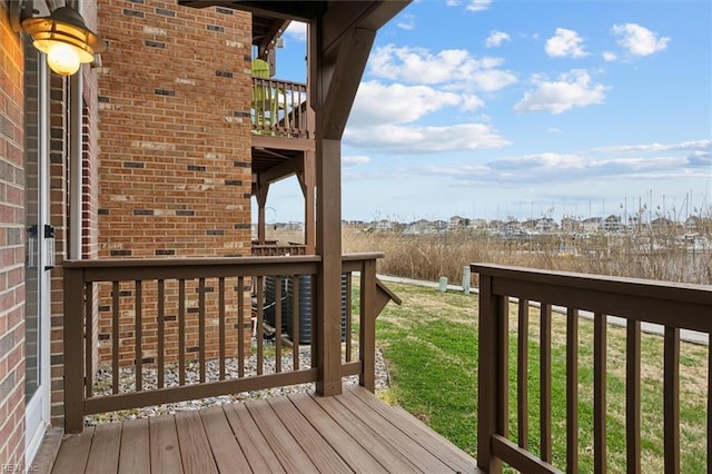 367 Mainsail Dr Unit 23, Hampton, VA 23664 - wooden terrace featuring a lawn