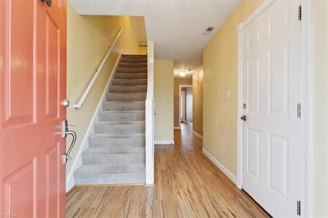 367 Mainsail Dr Unit 23, Hampton, VA 23664 - foyer entrance featuring stairway and light wood-style floors