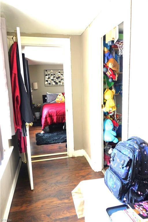 806 Lee St, West Point, VA 23181 - bedroom with wood finished floors and a closet